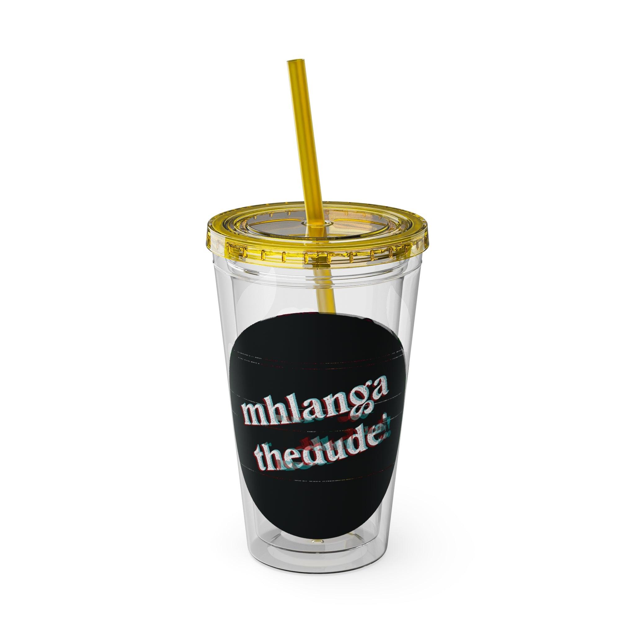 CherryXRaspberry - Sunsplash Tumbler with Straw, 16oz - mhlangathedude!