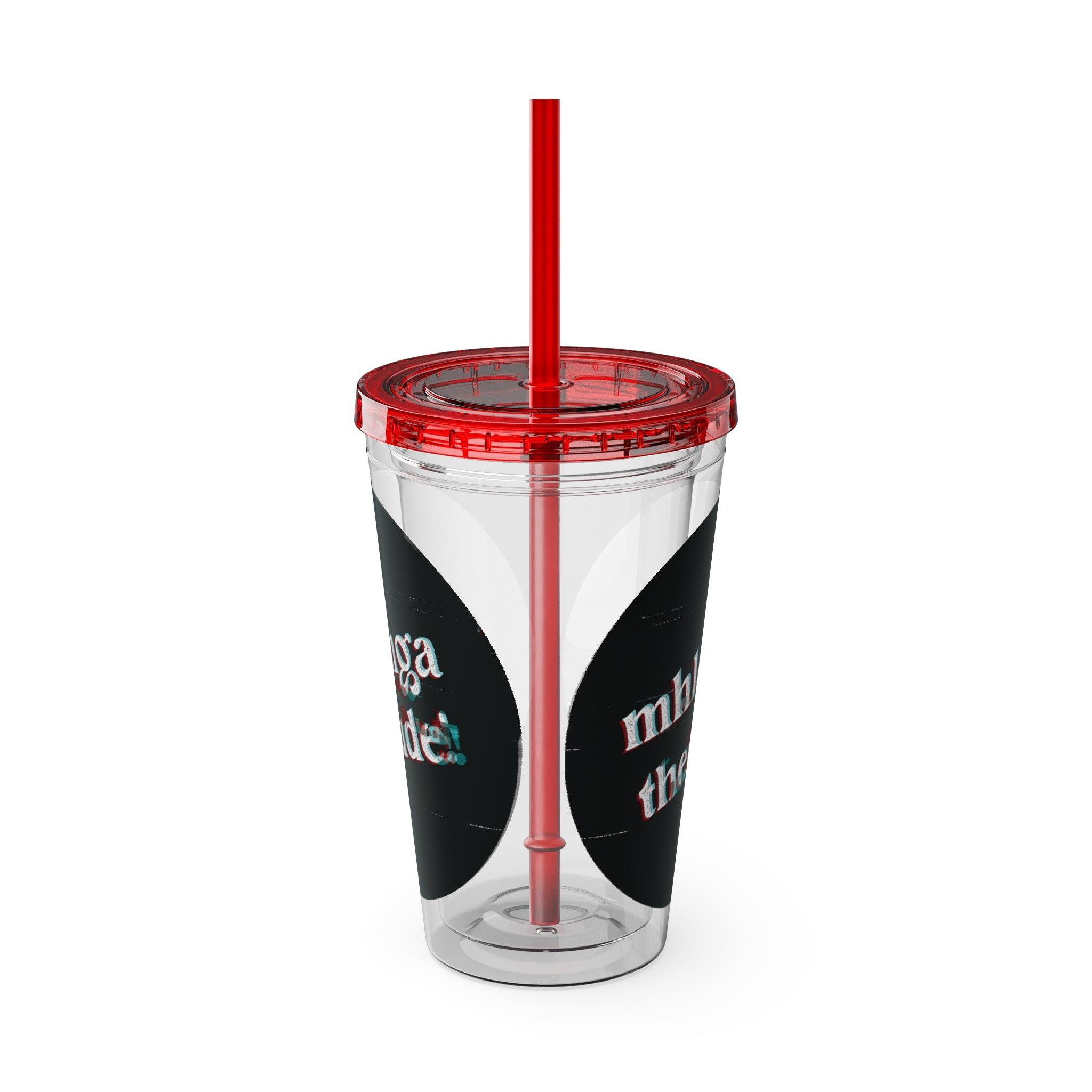 The Glitch - Sunsplash Tumbler with Straw, 16oz