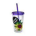 Load image into Gallery viewer, Yellow Sunday - Sunsplash Tumbler with Straw, 16oz
