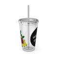 Load image into Gallery viewer, Yellow Sunday - Sunsplash Tumbler with Straw, 16oz
