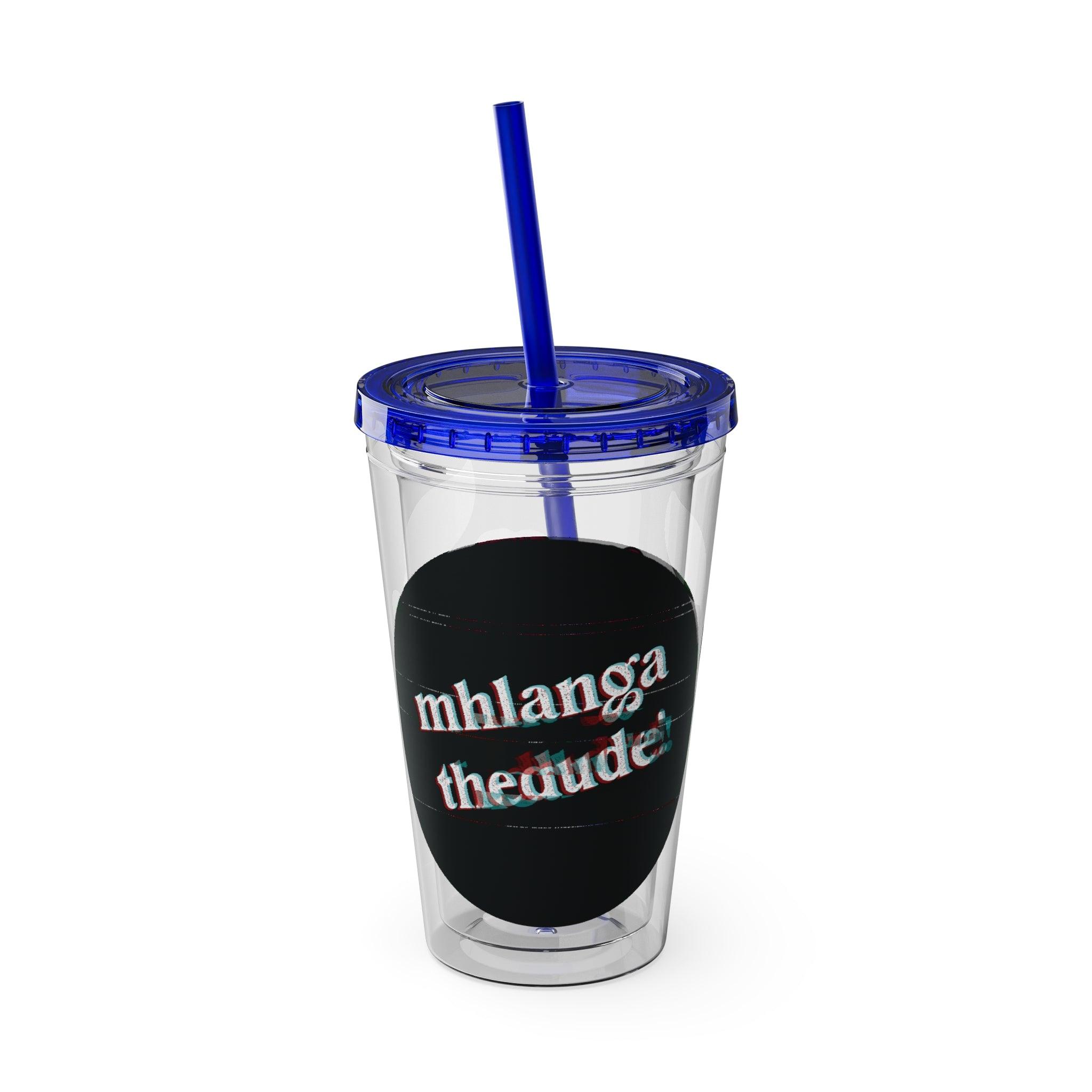 CherryXRaspberry - Sunsplash Tumbler with Straw, 16oz - mhlangathedude!