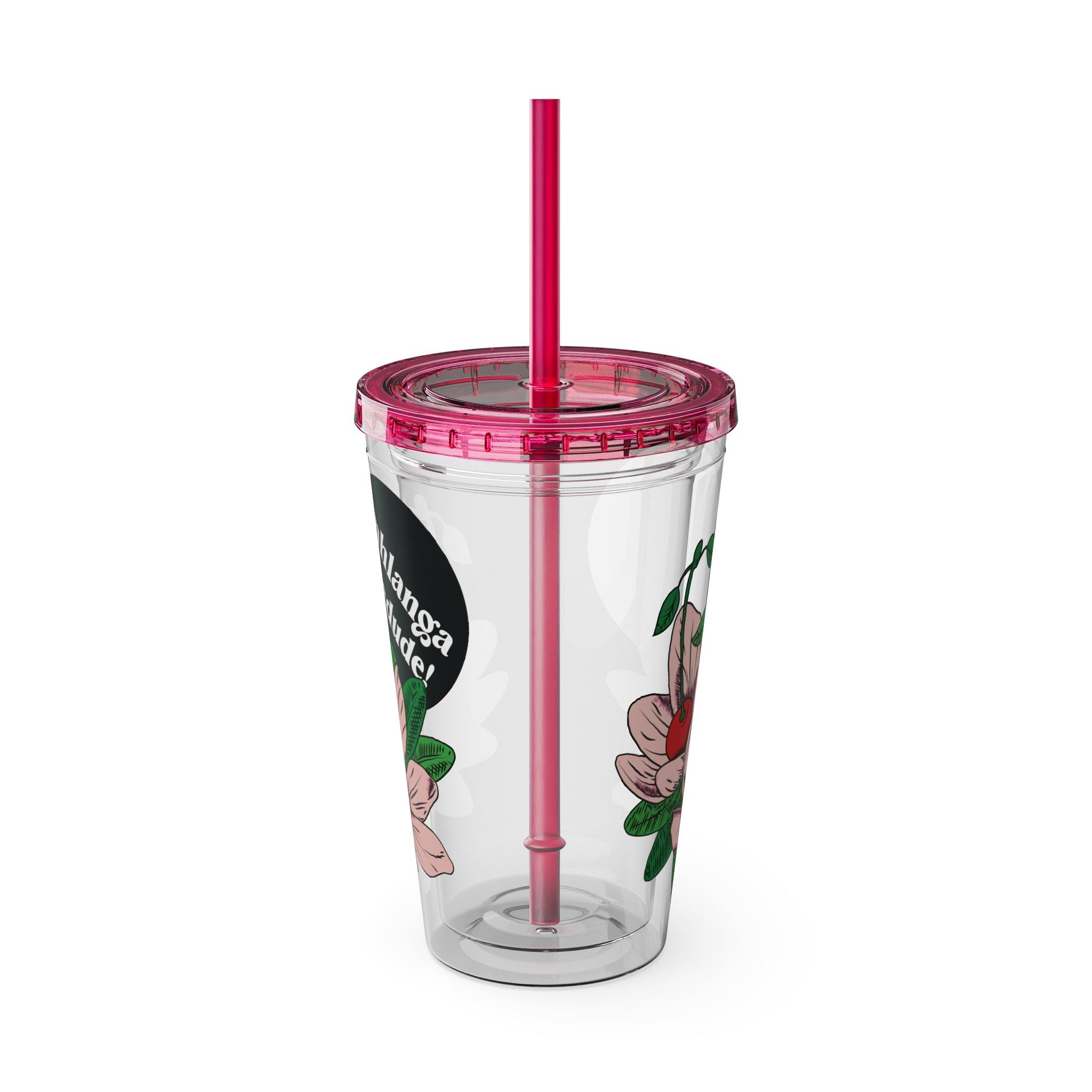 Floweret - Sunsplash Tumbler with Straw, 16oz