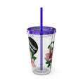 Load image into Gallery viewer, Floweret - Sunsplash Tumbler with Straw, 16oz - mhlangathedude!
