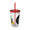 Load image into Gallery viewer, Yellow Sunday - Sunsplash Tumbler with Straw, 16oz
