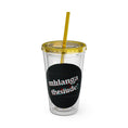 Load image into Gallery viewer, Yellow Sunday - Sunsplash Tumbler with Straw, 16oz
