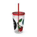 Load image into Gallery viewer, GradientXRaspberry - Sunsplash Tumbler with Straw, 16oz
