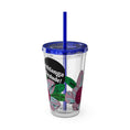 Load image into Gallery viewer, Flowering - Sunsplash Tumbler with Straw, 16oz
