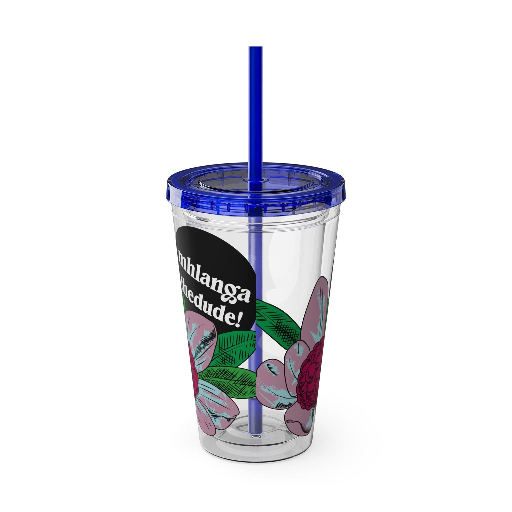 Flowering - Sunsplash Tumbler with Straw, 16oz