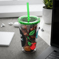 Load image into Gallery viewer, GradientXRaspberry - Sunsplash Tumbler with Straw, 16oz
