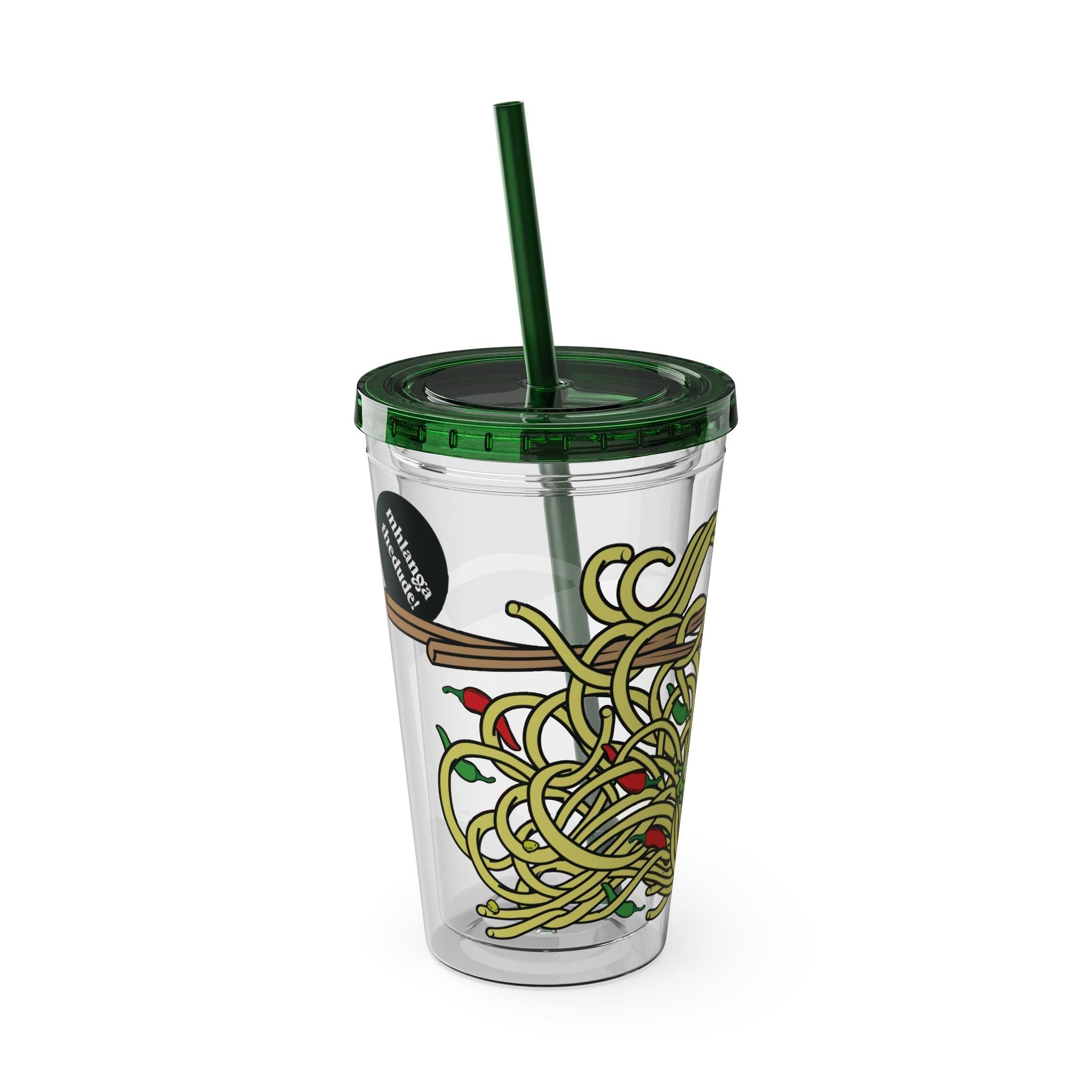 Wave Sauce - Sunsplash Tumbler with Straw, 16oz