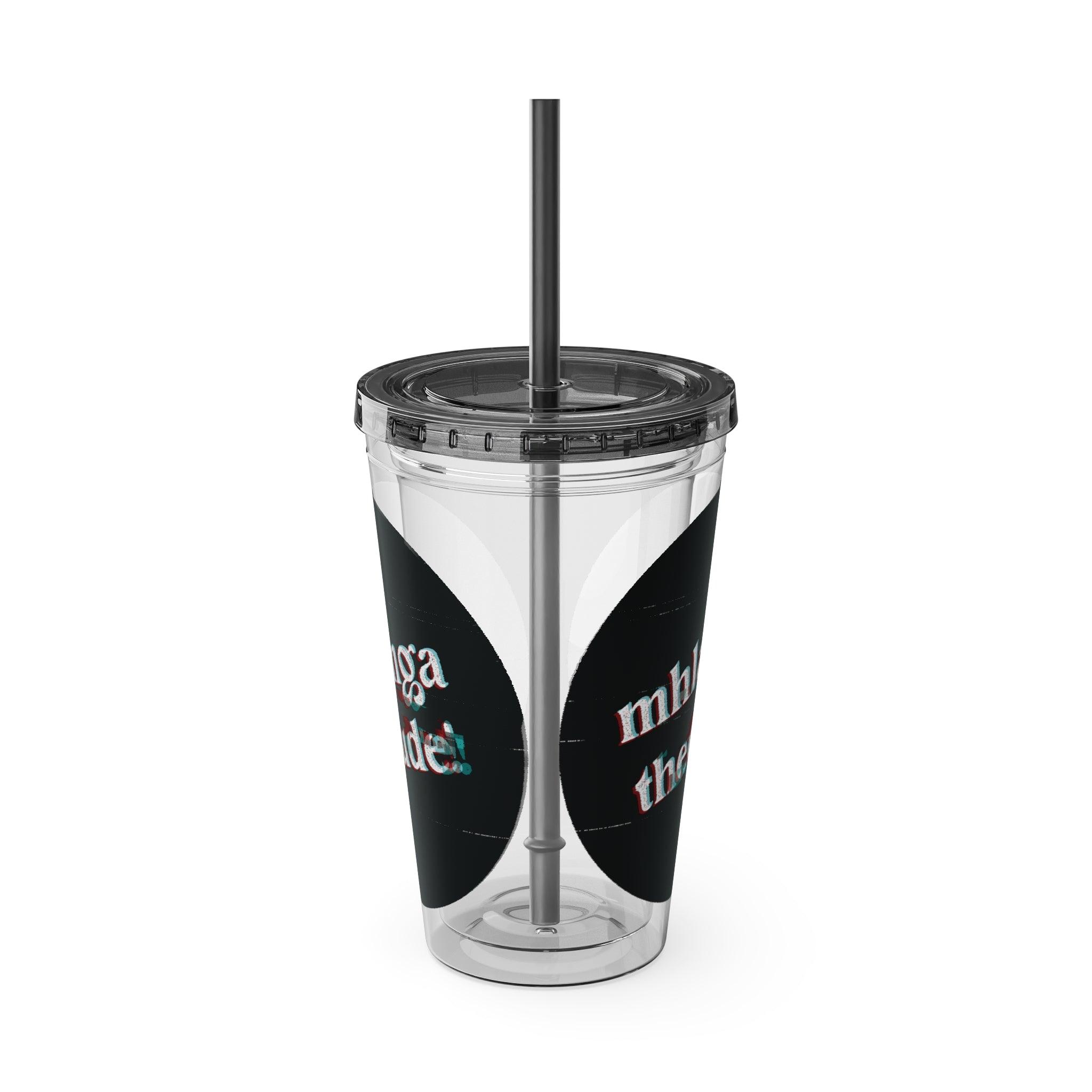 The Glitch - Sunsplash Tumbler with Straw, 16oz