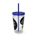 Charger l'image dans la visionneuse de la galerie, Yellow Sunday - Sunsplash Tumbler with Straw, 16oz
