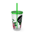 Charger l'image dans la visionneuse de la galerie, Pink Perennial - Sunsplash Tumbler with Straw, 16oz
