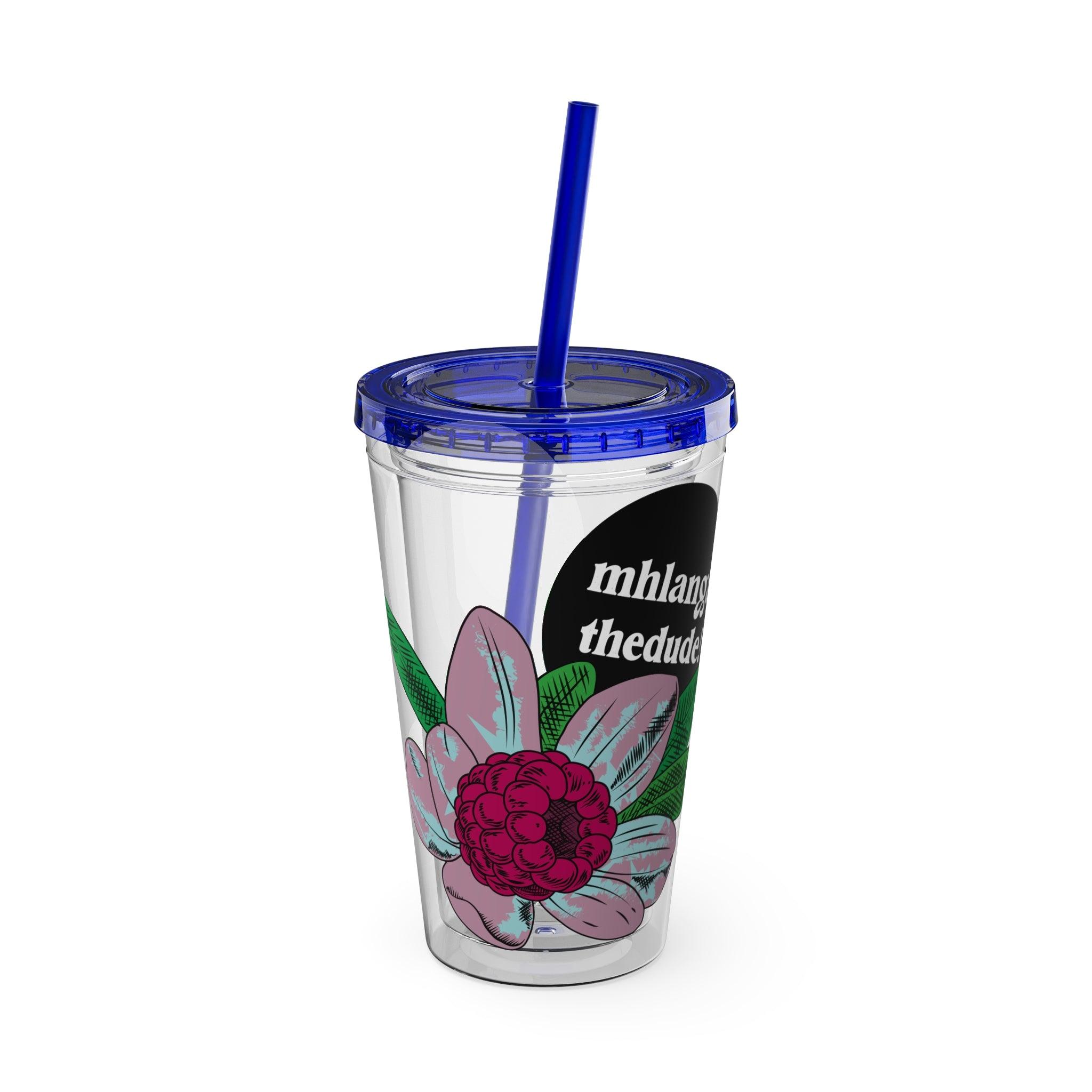 Flowering - Sunsplash Tumbler with Straw, 16oz