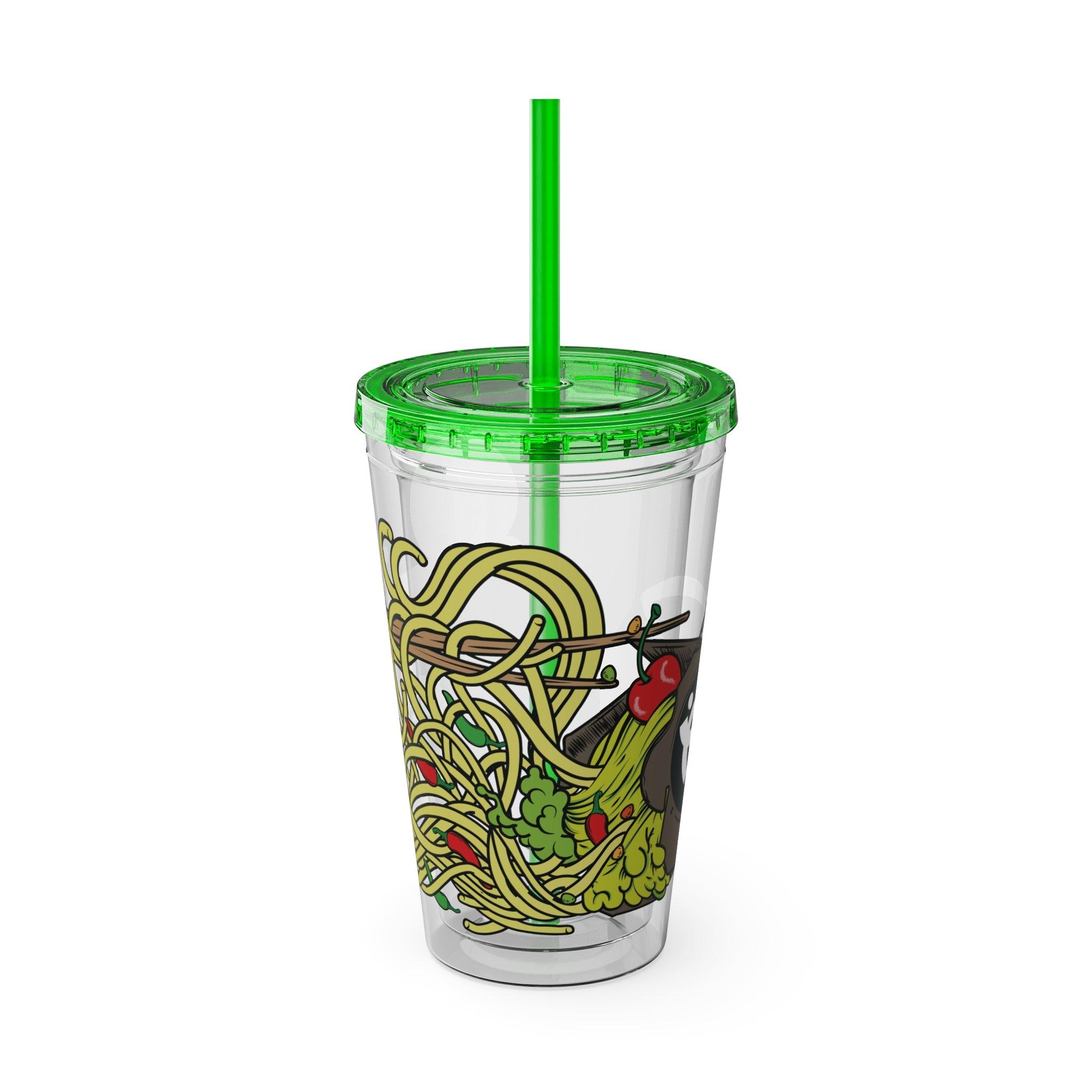 Wave Sauce - Sunsplash Tumbler with Straw, 16oz