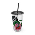 Load image into Gallery viewer, Pink Perennial - Sunsplash Tumbler with Straw, 16oz
