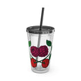 Charger l'image dans la visionneuse de la galerie, CherryXRaspberry - Sunsplash Tumbler with Straw, 16oz - mhlangathedude!
