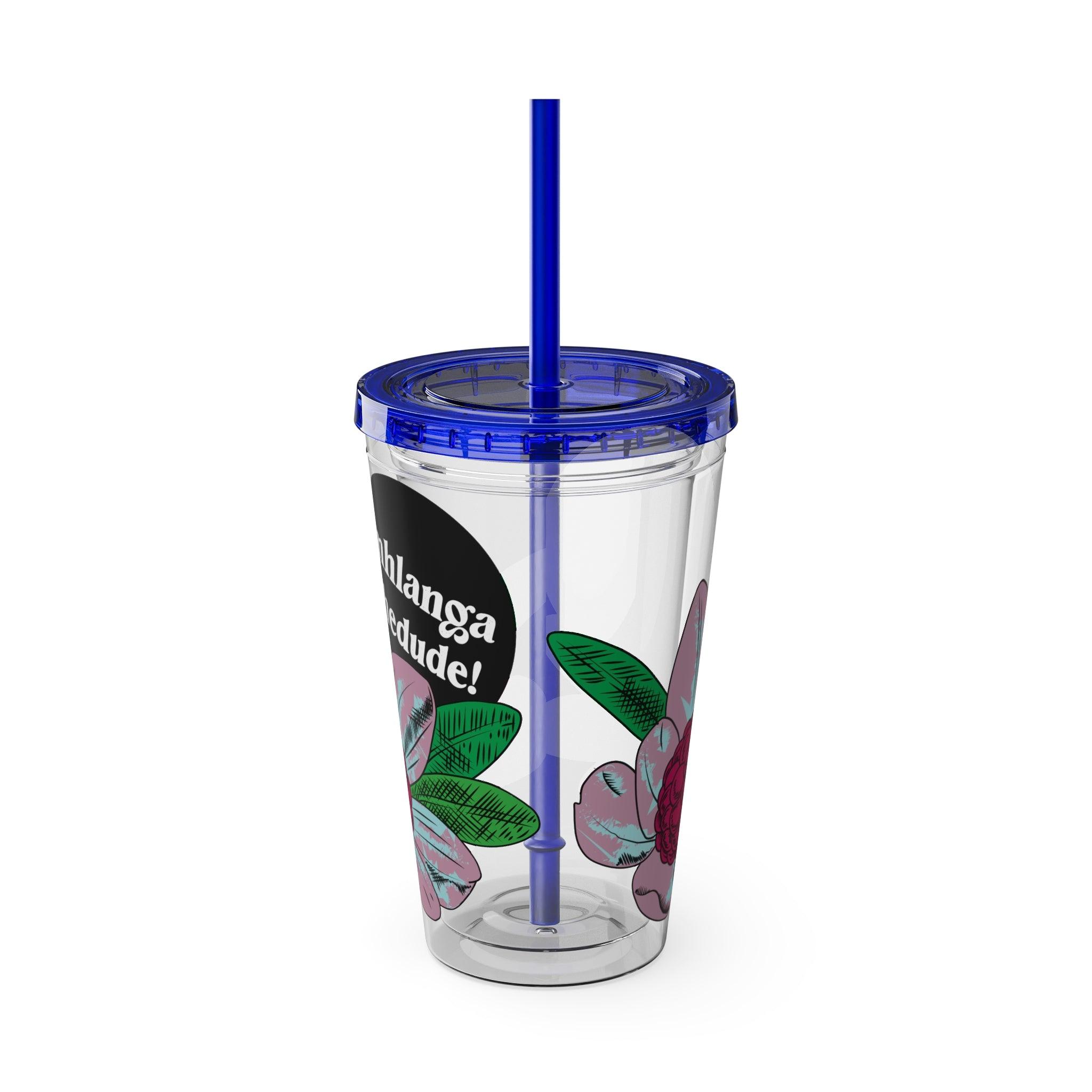 Flowering - Sunsplash Tumbler with Straw, 16oz