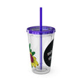 Load image into Gallery viewer, Yellow Sunday - Sunsplash Tumbler with Straw, 16oz
