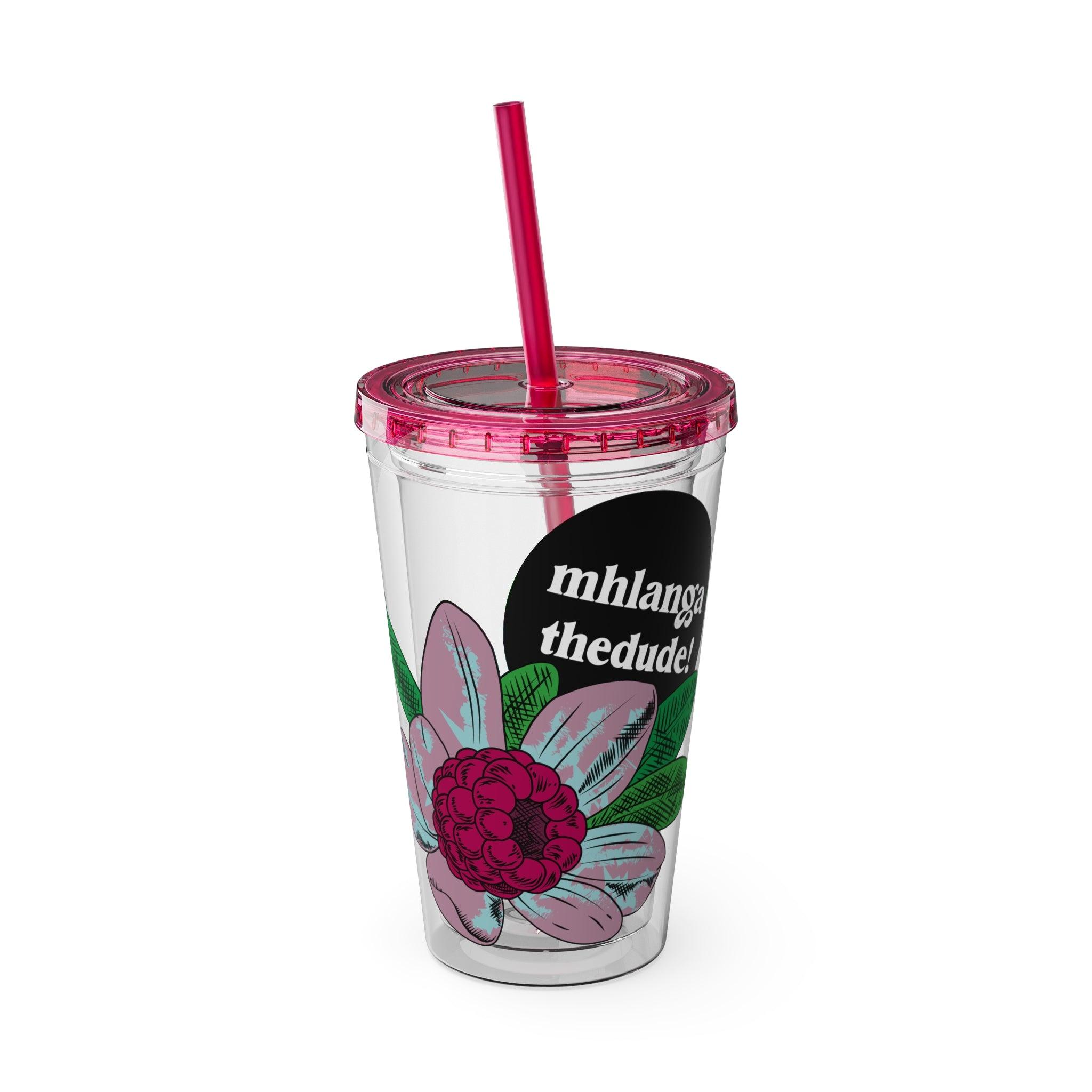 Flowering - Sunsplash Tumbler with Straw, 16oz