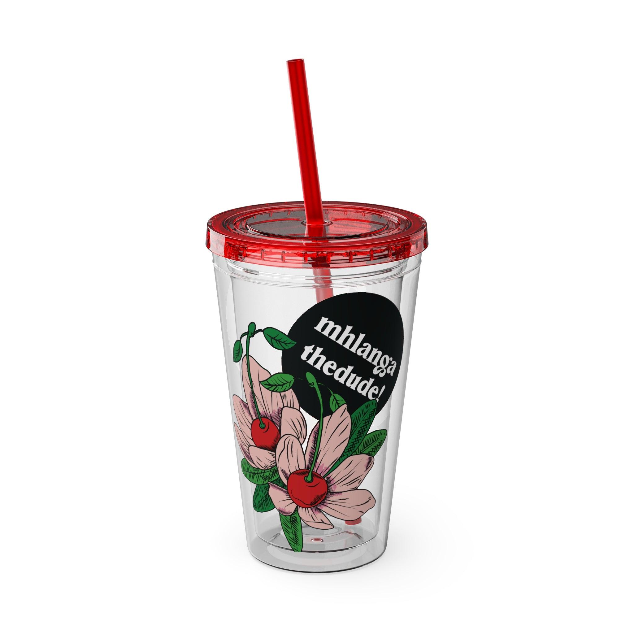 Floweret - Sunsplash Tumbler with Straw, 16oz