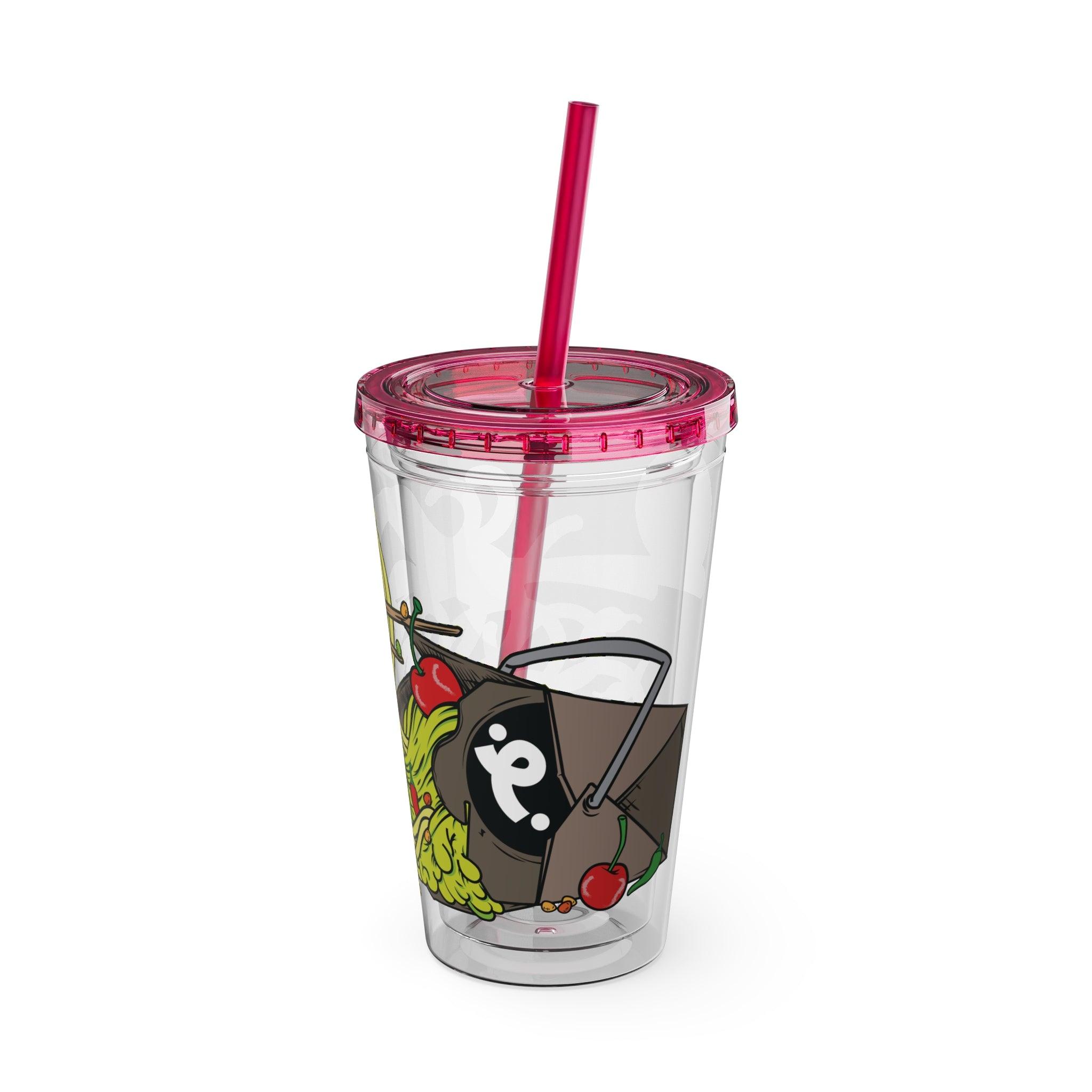 Wave Sauce - Sunsplash Tumbler with Straw, 16oz