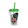 Load image into Gallery viewer, Floweret - Sunsplash Tumbler with Straw, 16oz - mhlangathedude!
