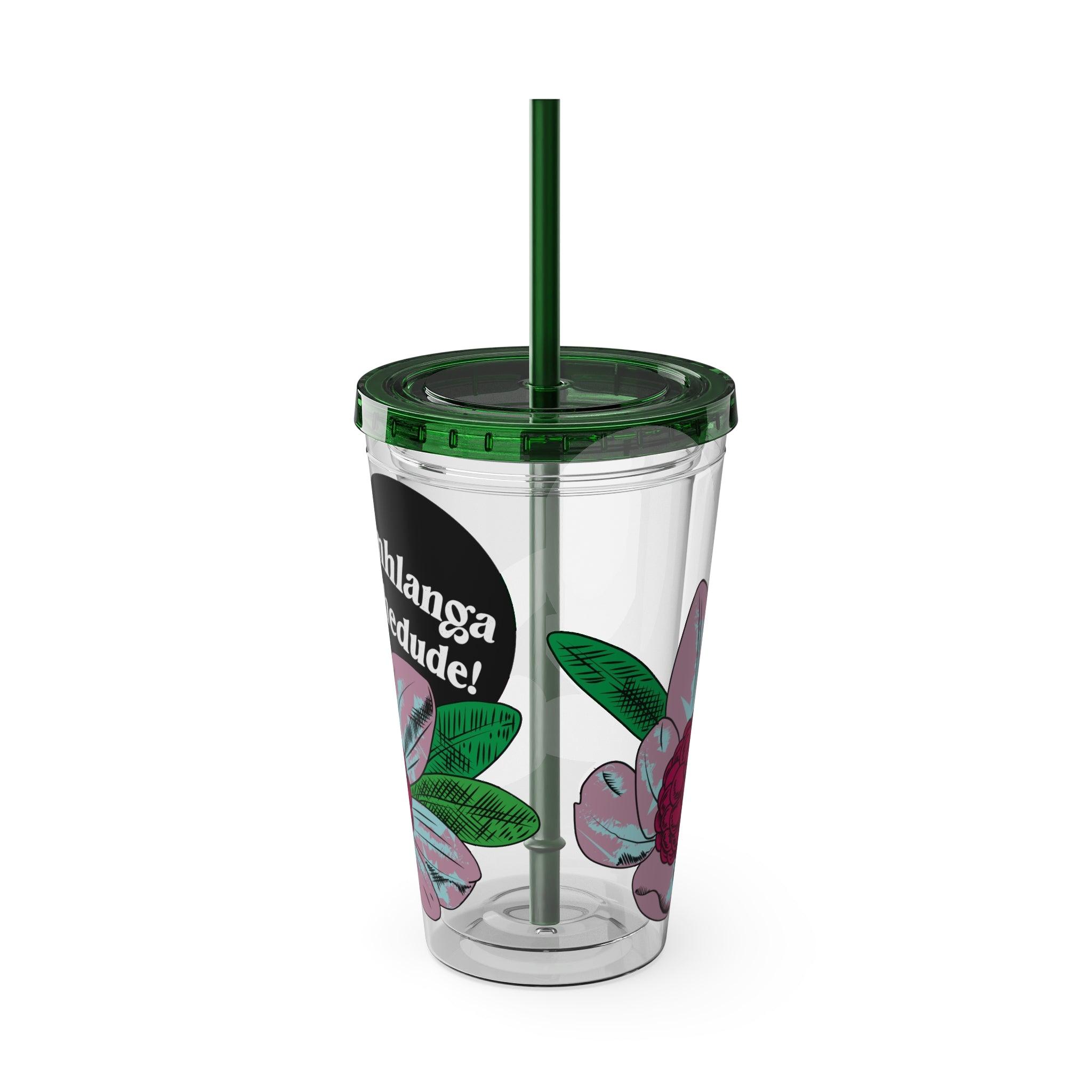 Flowering - Sunsplash Tumbler with Straw, 16oz