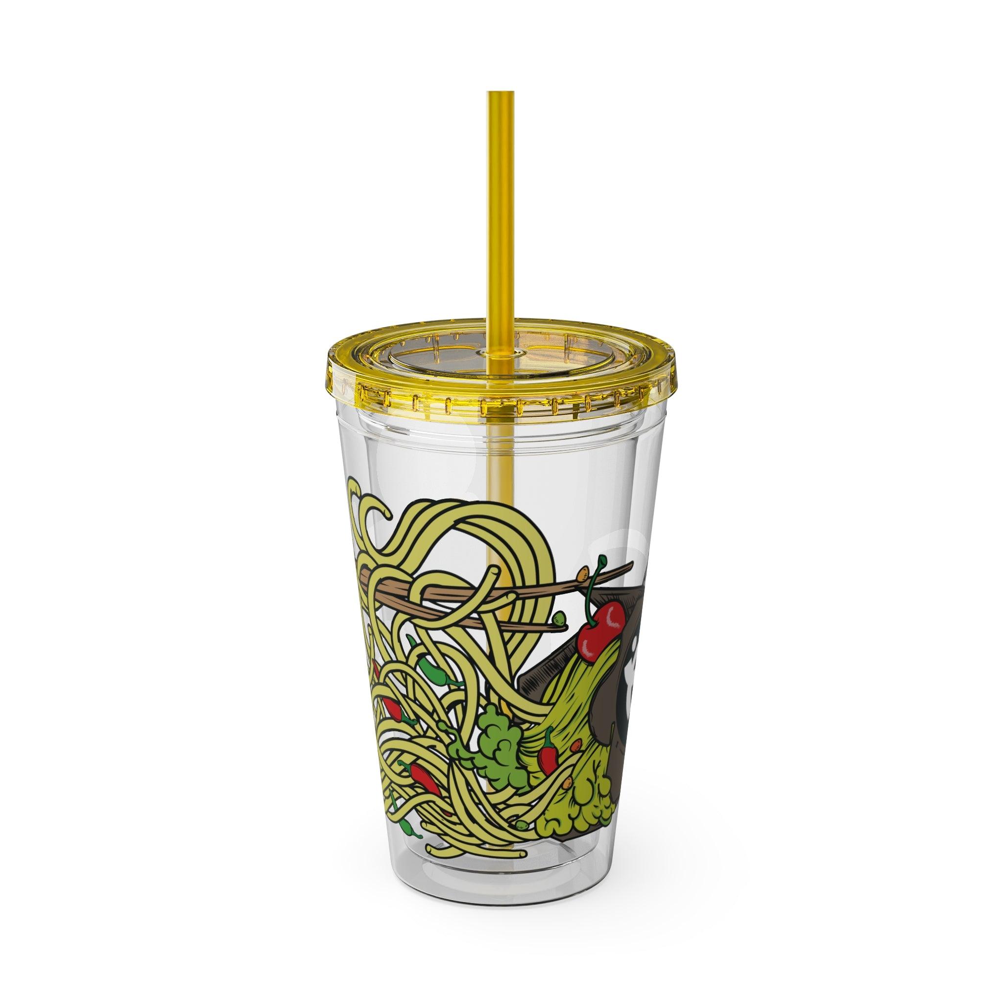 Wave Sauce - Sunsplash Tumbler with Straw, 16oz