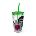 Load image into Gallery viewer, Flowering - Sunsplash Tumbler with Straw, 16oz
