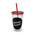 Charger l'image dans la visionneuse de la galerie, GradientXRaspberry - Sunsplash Tumbler with Straw, 16oz
