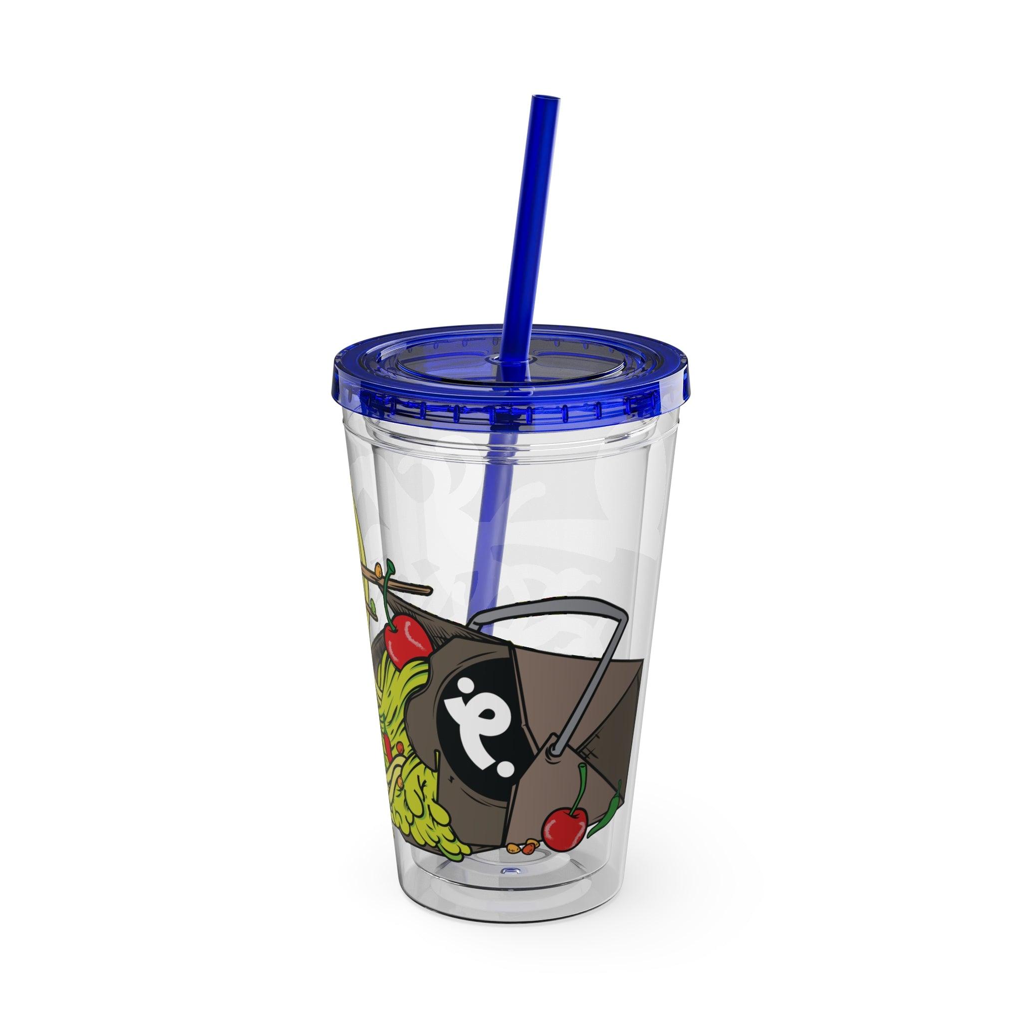 Wave Sauce - Sunsplash Tumbler with Straw, 16oz