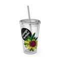 Load image into Gallery viewer, Yellow Sunday - Sunsplash Tumbler with Straw, 16oz
