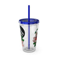 Load image into Gallery viewer, Floweret - Sunsplash Tumbler with Straw, 16oz - mhlangathedude!
