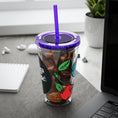 Charger l'image dans la visionneuse de la galerie, GradientXRaspberry - Sunsplash Tumbler with Straw, 16oz - mhlangathedude!
