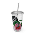 Load image into Gallery viewer, Pink Perennial - Sunsplash Tumbler with Straw, 16oz
