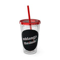 Load image into Gallery viewer, CherryXRaspberry - Sunsplash Tumbler with Straw, 16oz - mhlangathedude!
