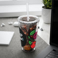 Load image into Gallery viewer, CherryXRaspberry - Sunsplash Tumbler with Straw, 16oz - mhlangathedude!
