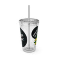 Charger l'image dans la visionneuse de la galerie, Yellow Sunday - Sunsplash Tumbler with Straw, 16oz
