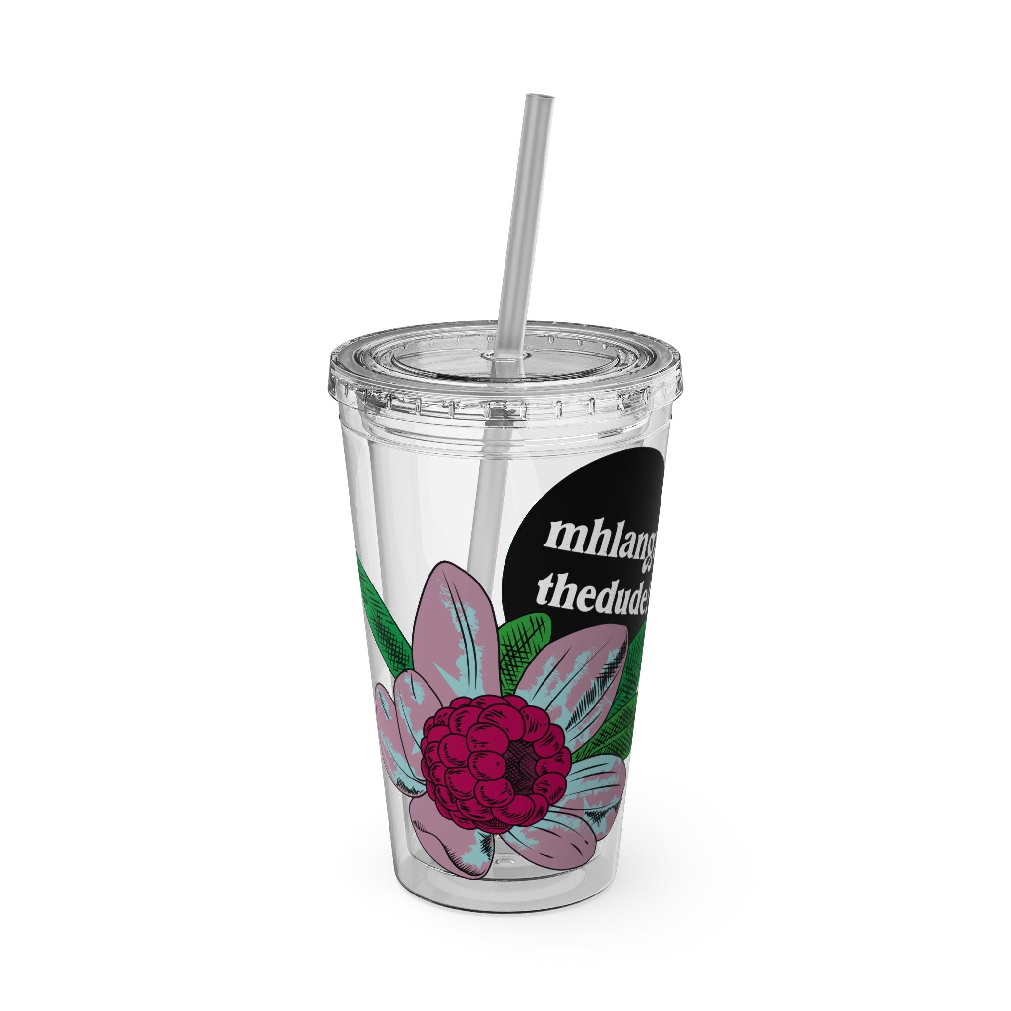 Flowering - Sunsplash Tumbler with Straw, 16oz