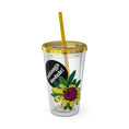 Charger l'image dans la visionneuse de la galerie, Yellow Sunday - Sunsplash Tumbler with Straw, 16oz
