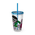 Load image into Gallery viewer, Flowering - Sunsplash Tumbler with Straw, 16oz
