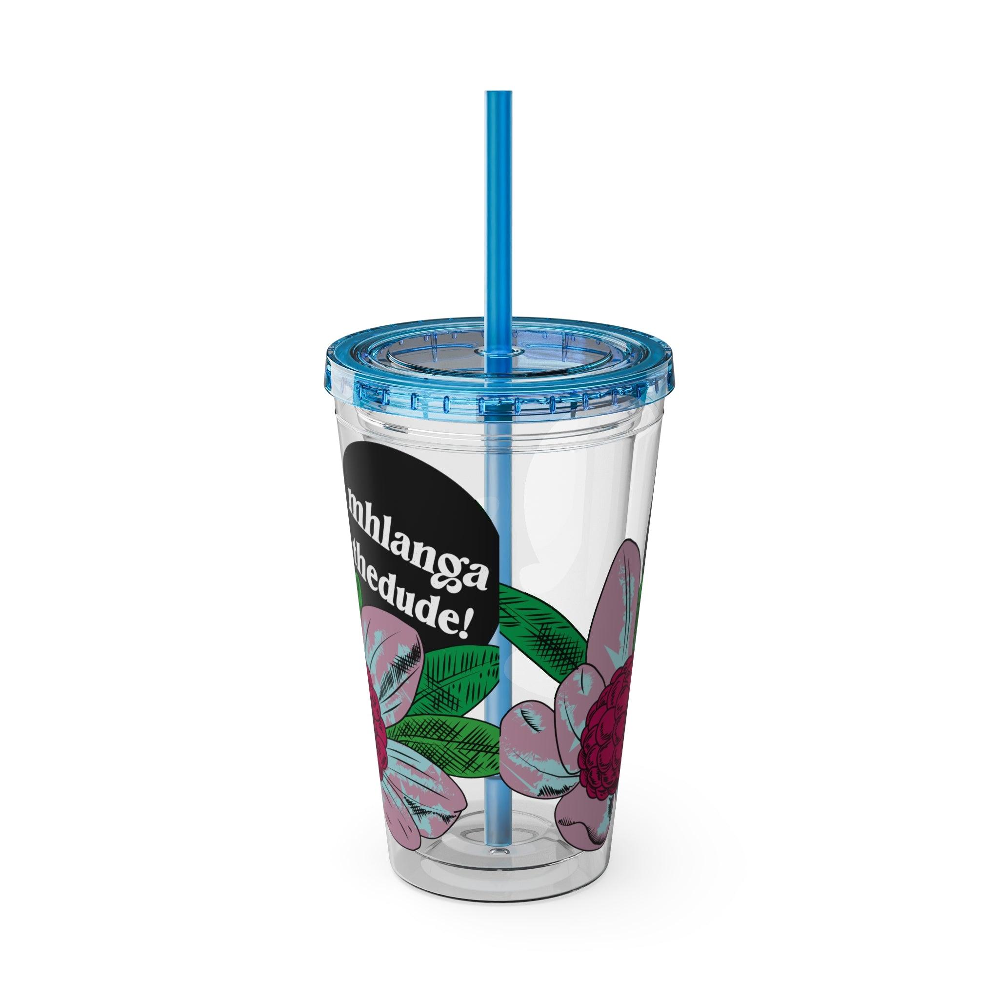 Flowering - Sunsplash Tumbler with Straw, 16oz