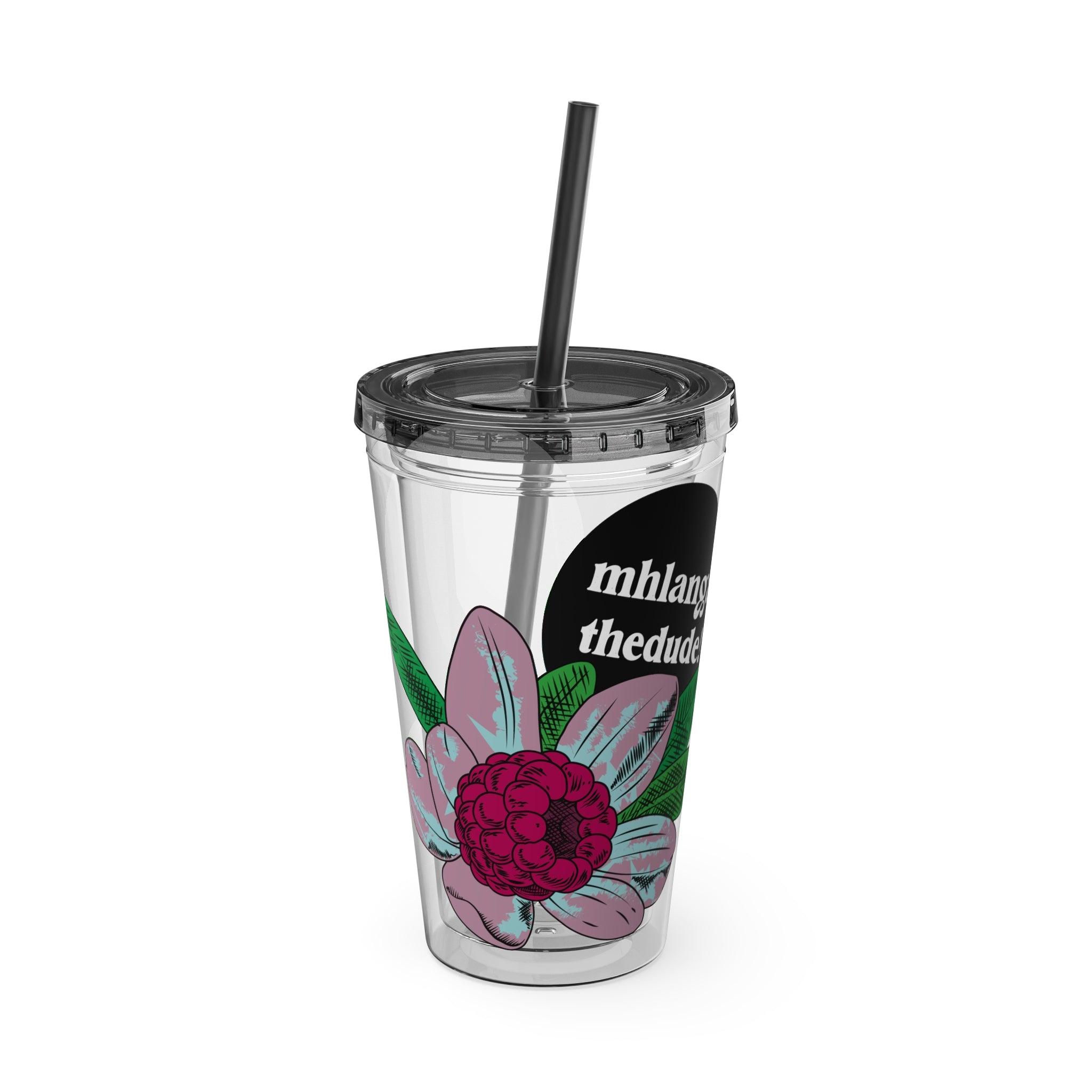 Flowering - Sunsplash Tumbler with Straw, 16oz