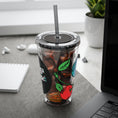 Load image into Gallery viewer, GradientXRaspberry - Sunsplash Tumbler with Straw, 16oz
