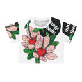 Charger l'image dans la visionneuse de la galerie, Floweret - Crop Tee (AOP) White
