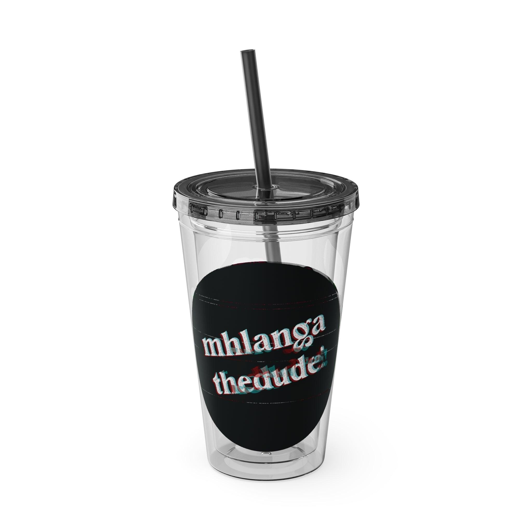 CherryXRaspberry - Sunsplash Tumbler with Straw, 16oz - mhlangathedude!