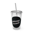 Load image into Gallery viewer, GradientXRaspberry - Sunsplash Tumbler with Straw, 16oz - mhlangathedude!
