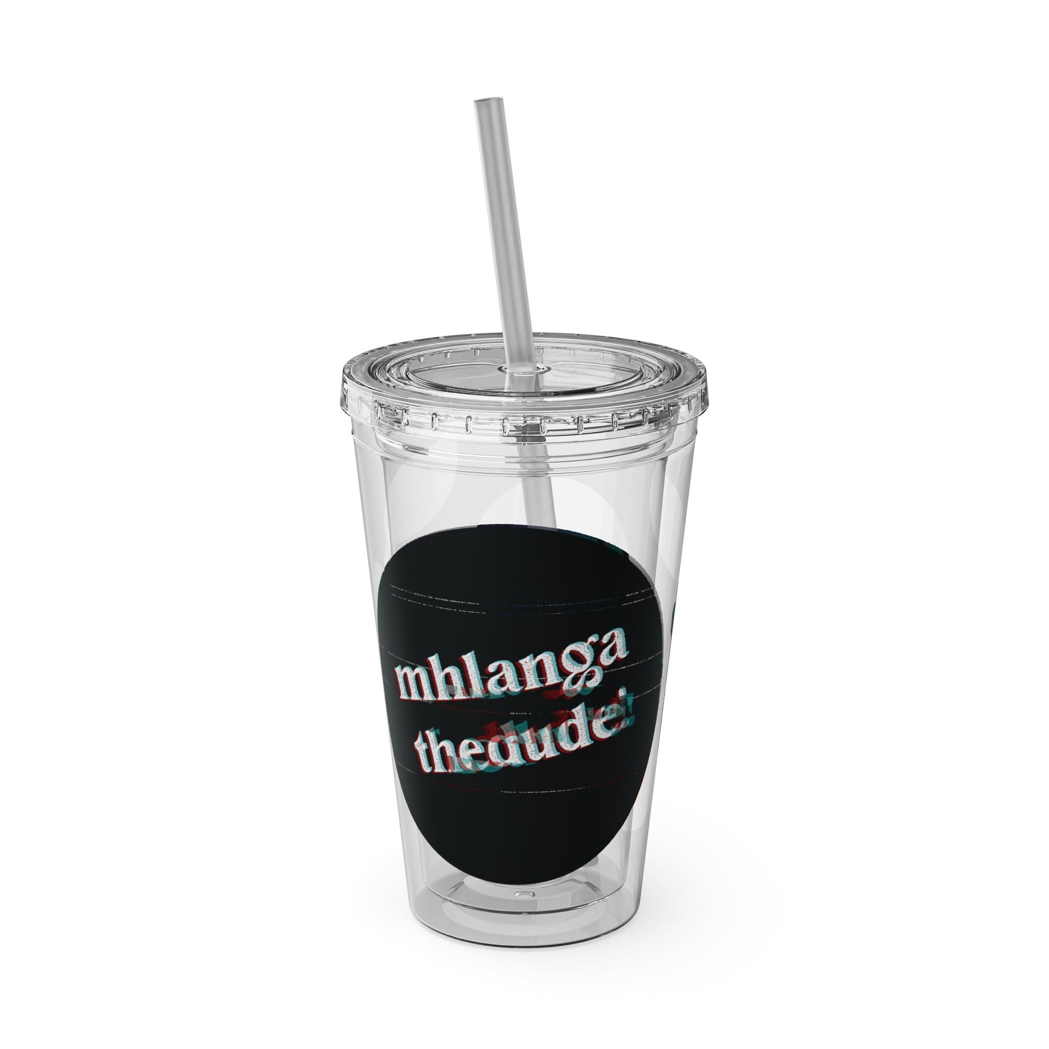 GradientXRaspberry - Sunsplash Tumbler with Straw, 16oz - mhlangathedude!