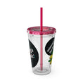 Load image into Gallery viewer, Yellow Sunday - Sunsplash Tumbler with Straw, 16oz
